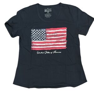 100% Cotton USA patriot flag tshirt size medium